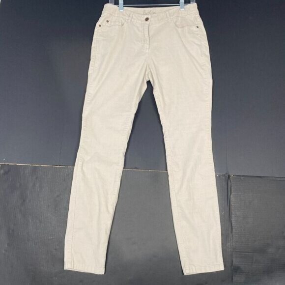 Boden Womens Pants Tan Size 8 Ankle Mid Rise  Stretch Cotton Blend Soft Comfort - Picture 1 of 15